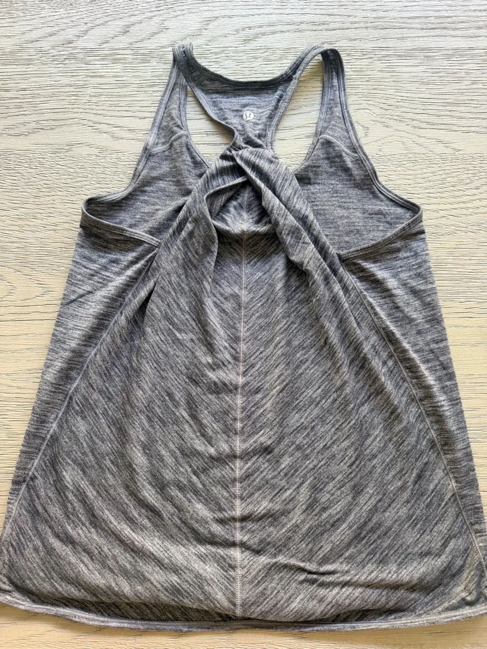 lululemon athletica Heather Black Racerback Tank